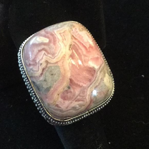 Gems & Minerals Jewelry - Amazing Rare Genuine Rhodochrosite Ring